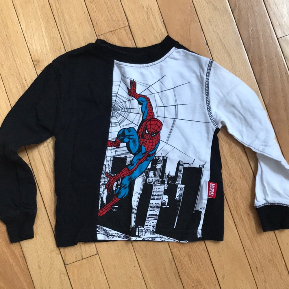 Toddler Spiderman long-sleeve t-shirt, size 3T
